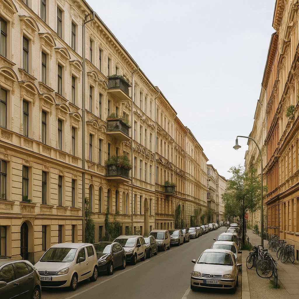 Berliner Stadtbild mit Altbauten